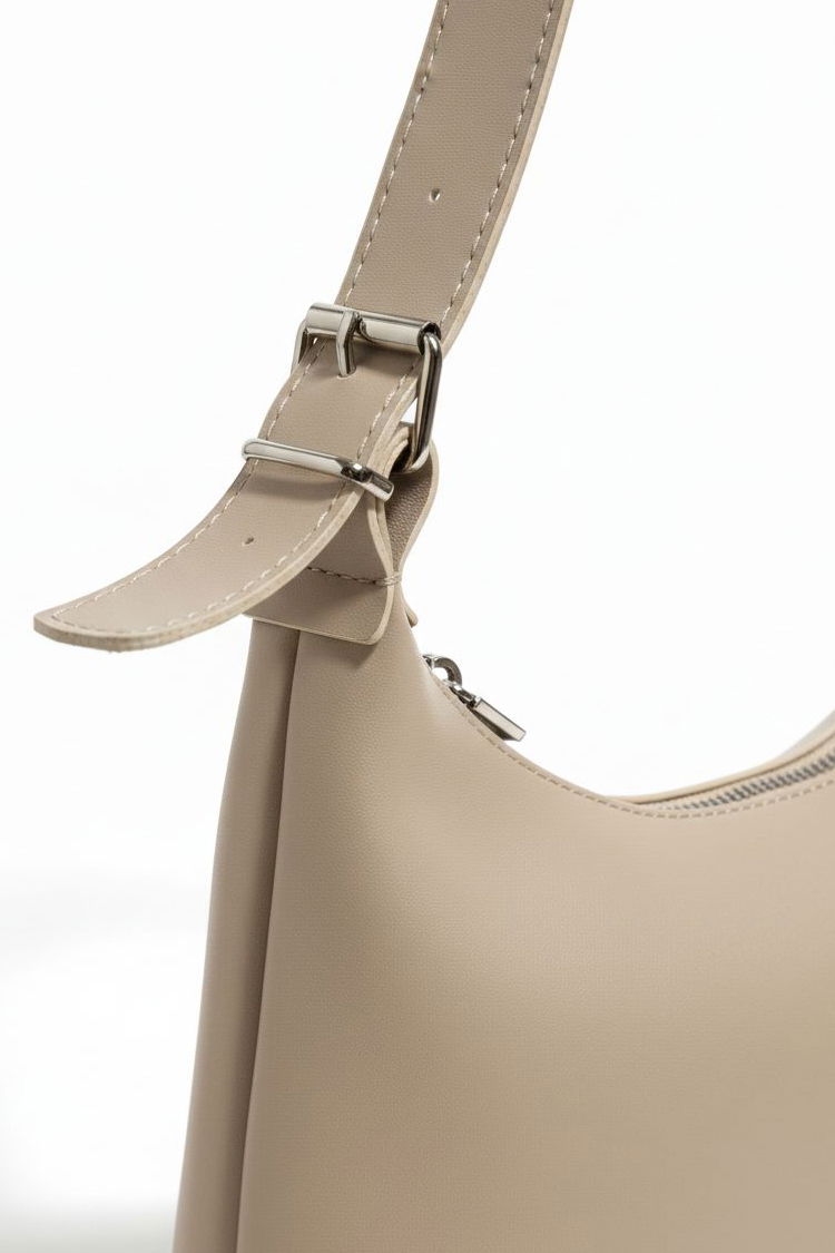 Kadın Bej Suni Deri Kol Çantası - 28170-BEJ - 2