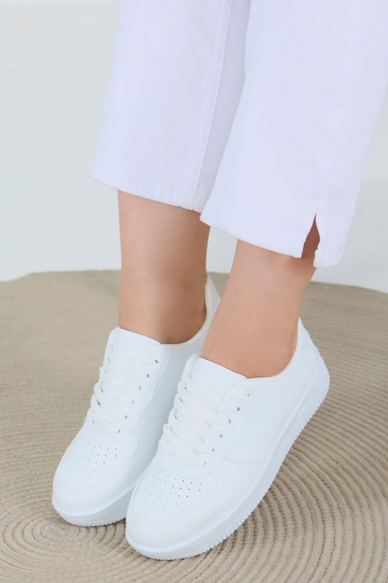 Kadın Beyaz AİR Spor Ayakkabı - 27477 - TOFİSA