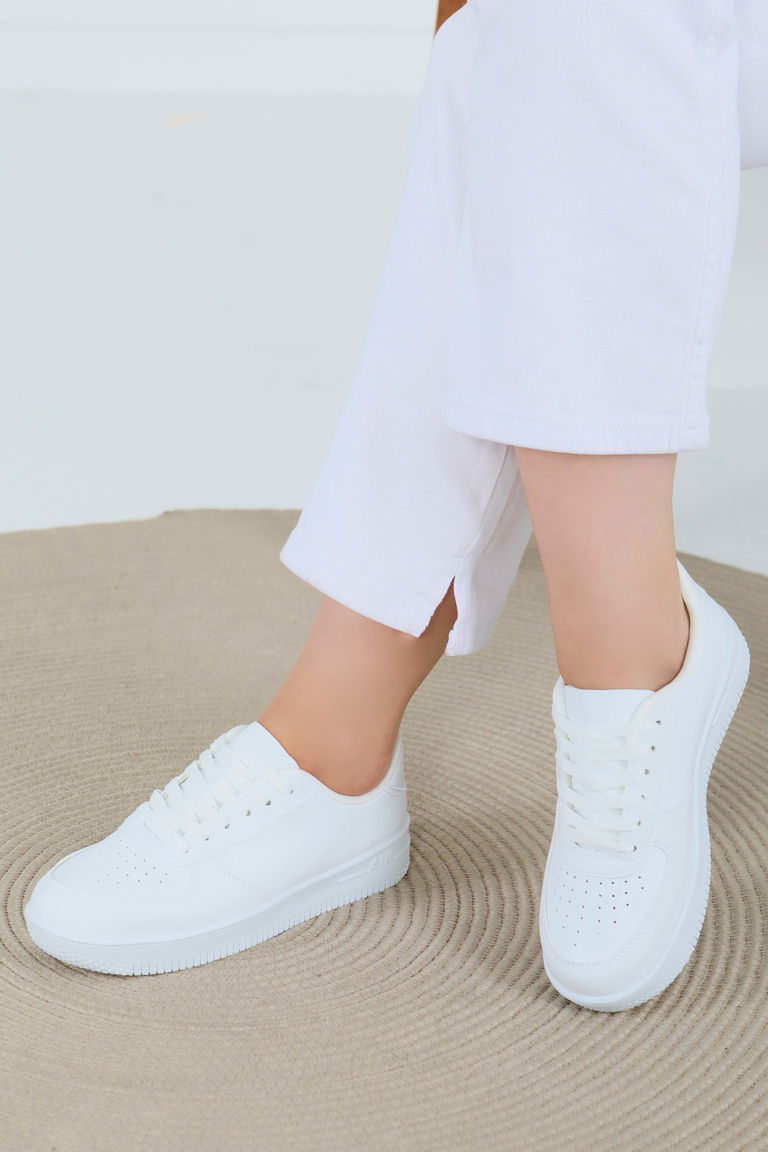 Kadın Beyaz AİR Spor Ayakkabı - 27477 - TOFİSA