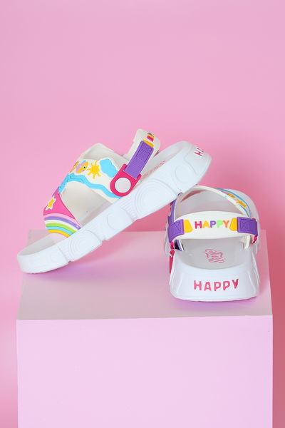 Kadın Beyaz Çocuk Sandalet Terlik - 27563 