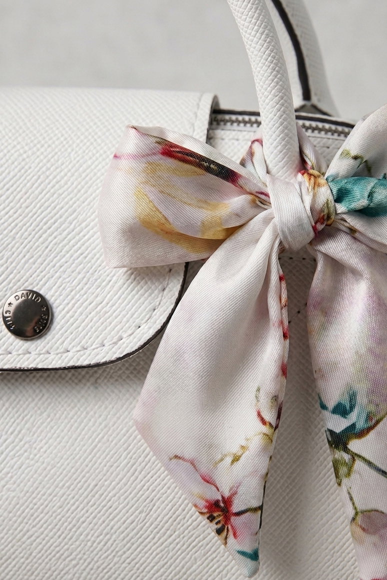 Kadın Beyaz Flarlı Mini El Çantası - 28430-BEYAZ - 2