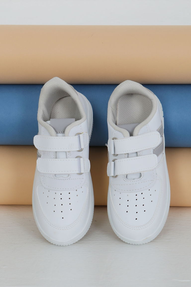 Çocuk Beyaz Gri AİR Çocuk Spor Ayakkabı - 27479 - TOFİSA