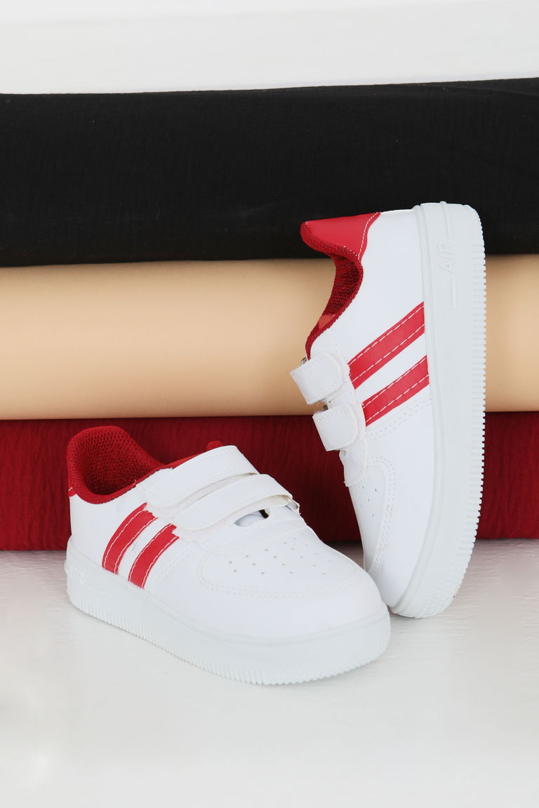 Çocuk Beyaz Kirmizi AİR Çocuk Spor Ayakkabı - 27479 - TOFİSA