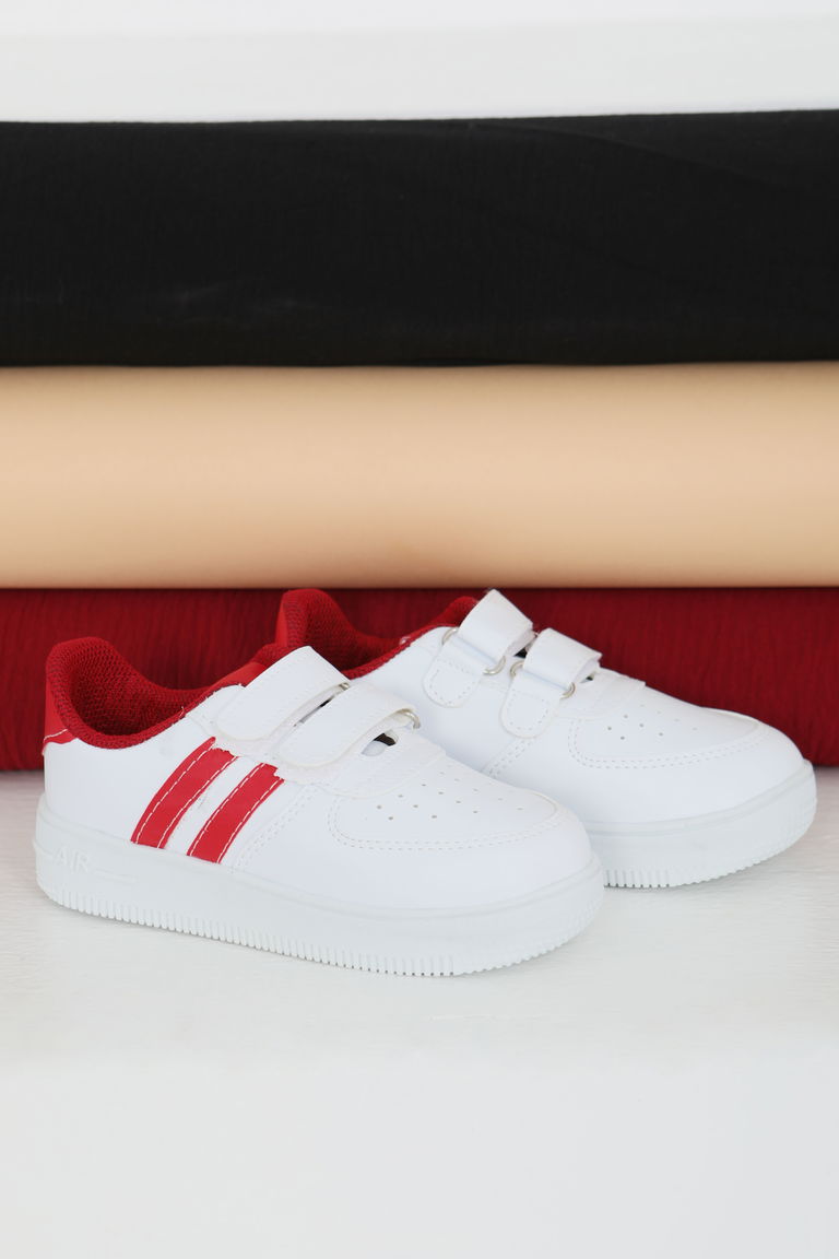Çocuk Beyaz Kirmizi AİR Çocuk Spor Ayakkabı - 27479 - TOFİSA