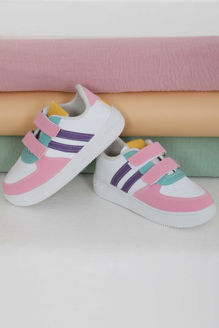 Çocuk Beyaz Lila AİR Çocuk Spor Ayakkabı - 27479 - TOFİSA