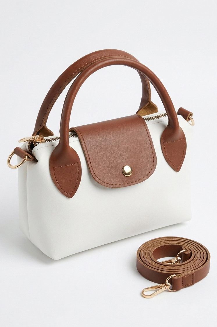 Kadın Beyaz Mini El Çantası - 28137-BEYAZ - 1