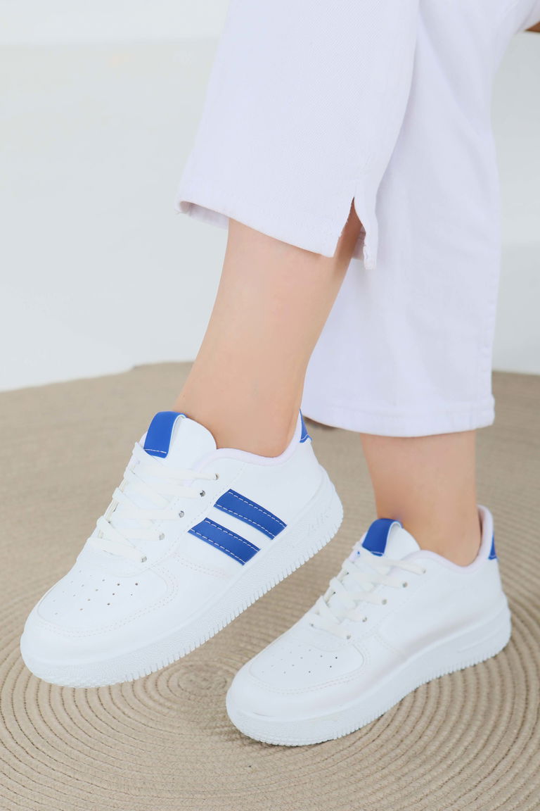 Kadın Beyaz Saks AİR Spor Ayakkabı - 27474 - TOFİSA