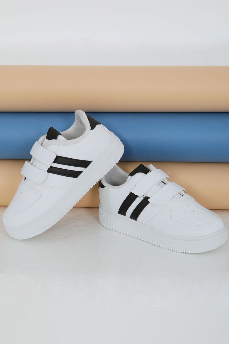 Çocuk Kadın Beyaz Siyah AİR Çocuk Spor Ayakkabı - 27479 - TOFİSA