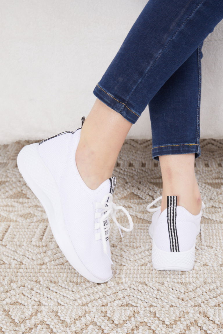 Kadın Beyaz Spor Ayakkabı - 27070 - TOFİSA