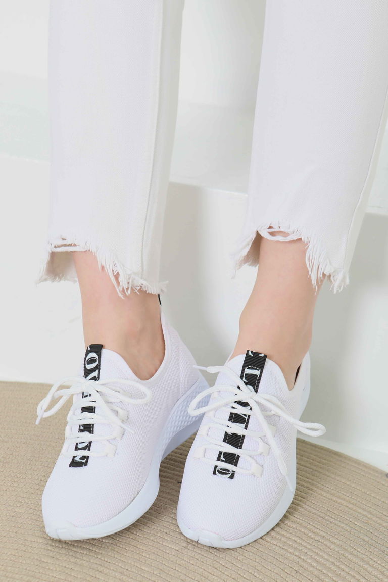 Kadın Beyaz Spor Ayakkabı - 27091 - TOFİSA