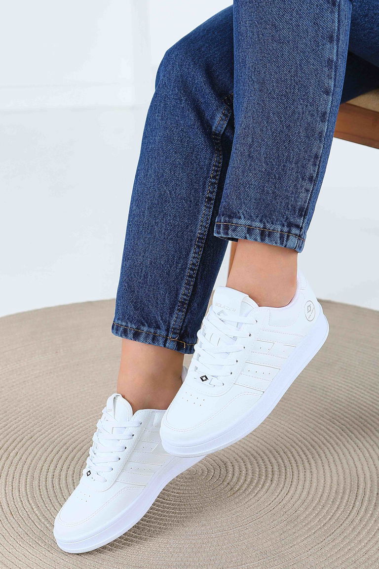 Kadın Beyaz spor ayakkabı - 27559 - TOFİSA