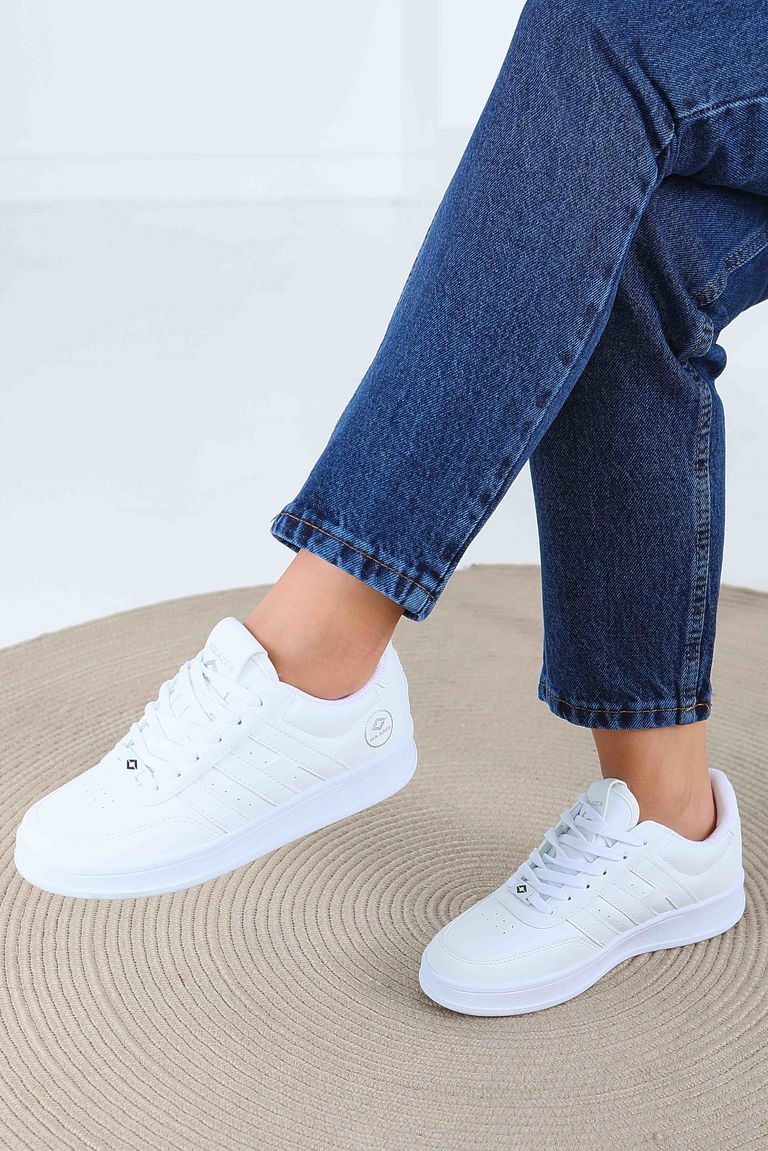Kadın Beyaz spor ayakkabı - 27559 - TOFİSA