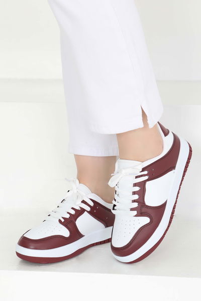 Kadın Bordo AİR Spor Ayakkabı - 27477-BORDO 