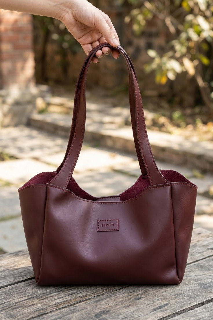 Kadın Bordo Basic Kol Çantası - 28891-BORDO - 2