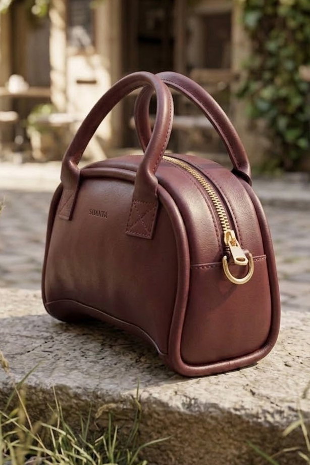 Kadın Bordo Çapraz Askılı Çanta - 28893-BORDO - 2