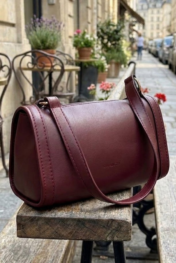 Kadın Bordo Mini Boy Çanta - 28892-BORDO - 2