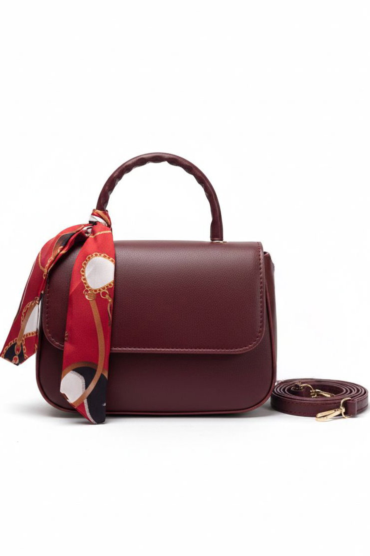 Kadın Bordo Mini El Çantası - 28135-BORDO - 1