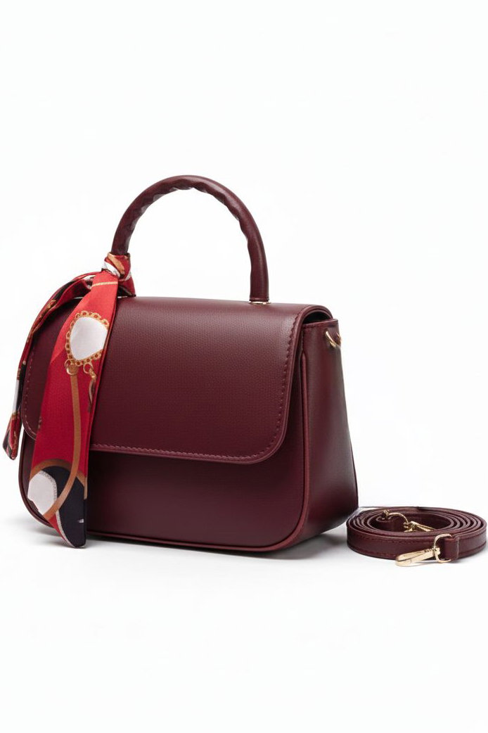 Kadın Bordo Mini El Çantası - 28135-BORDO - 2