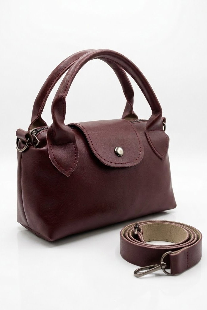 Kadın Bordo Mini El Çantası - 28470-BORDO - 1