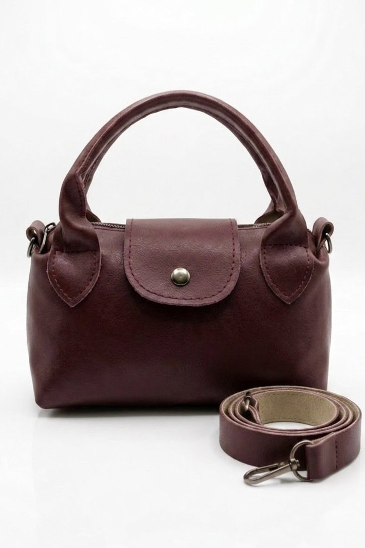 Kadın Bordo Mini El Çantası - 28470-BORDO - 2
