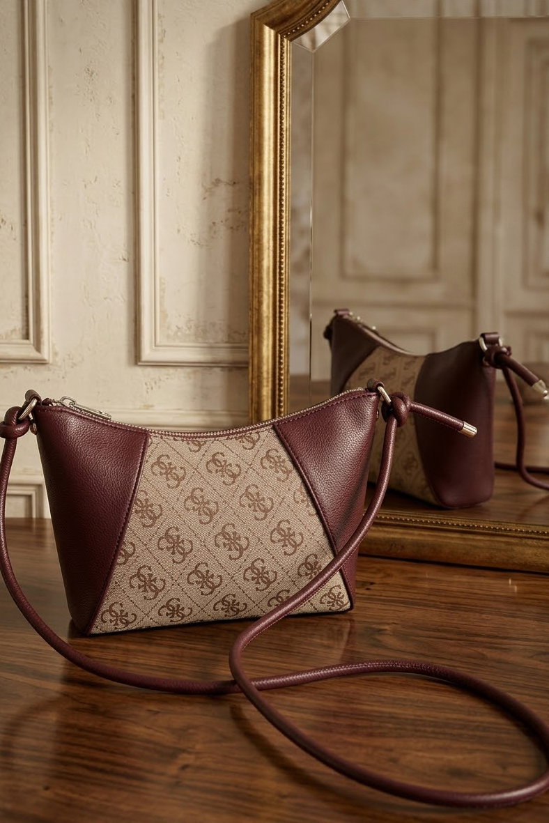 Kadın Bordo Mini Omuz Çantası - 28740-BORDO - 1
