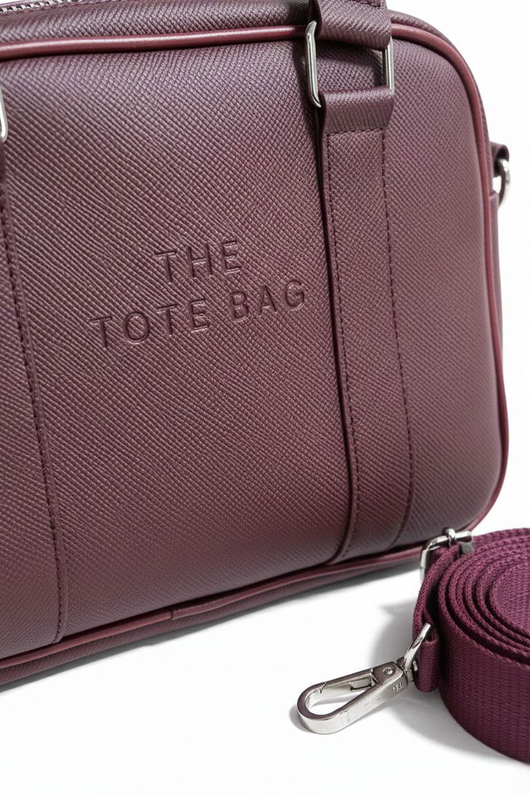 Kadın Bordo Omuz Suni Deri Çanta - 28226-BORDO - 2