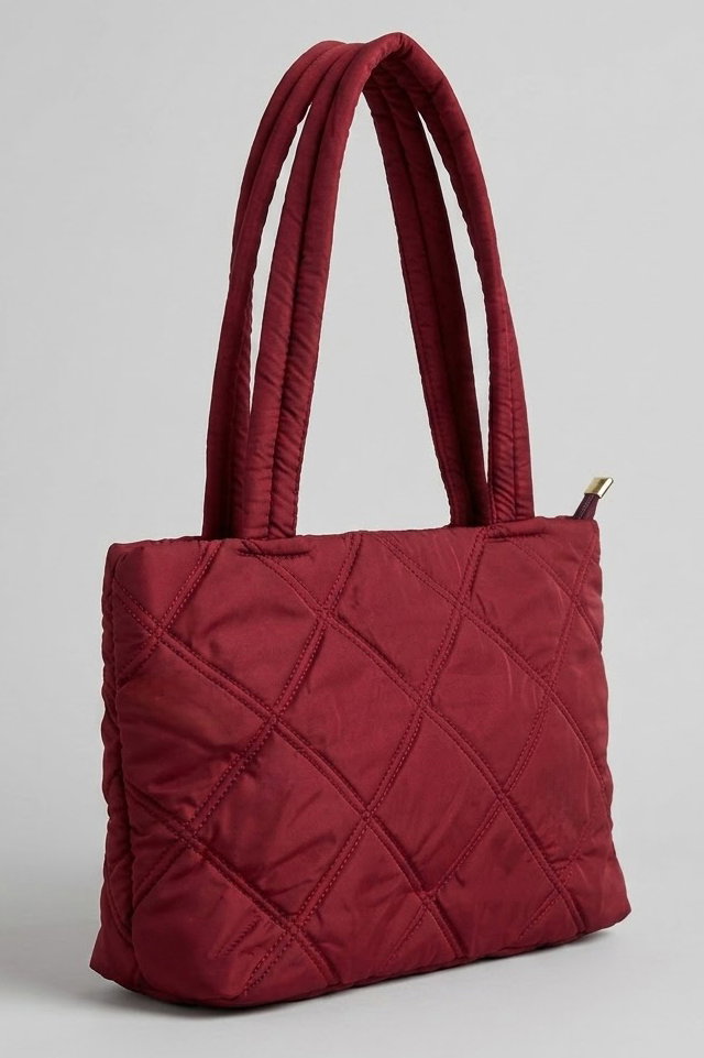 Kadın Bordo Paraşüt Kol Çantası - 28762-BORDO - 1