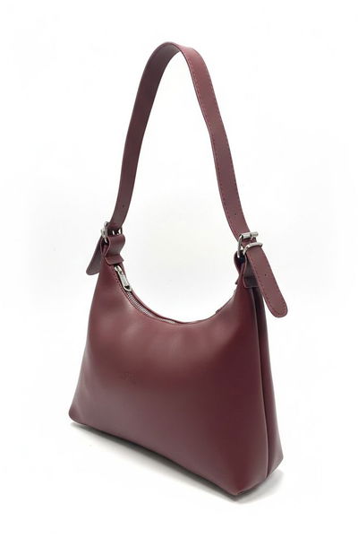 Kadın Bordo Suni Deri Kol Çantası - 28170-BORDO 