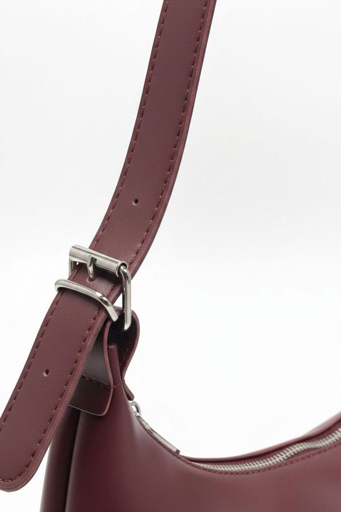 Kadın Bordo Suni Deri Kol Çantası - 28170-BORDO - TOFİSA