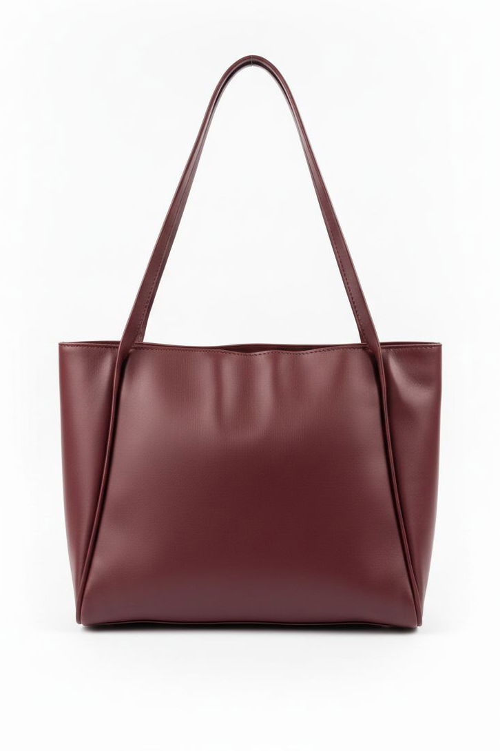 Kadın Bordo Suni Deri Kol Çantası - 28260-BORDO - 1