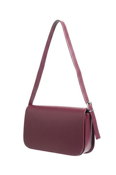 Kadın Bordo Suni Deri Omuz Çantası - 28171-BORDO 