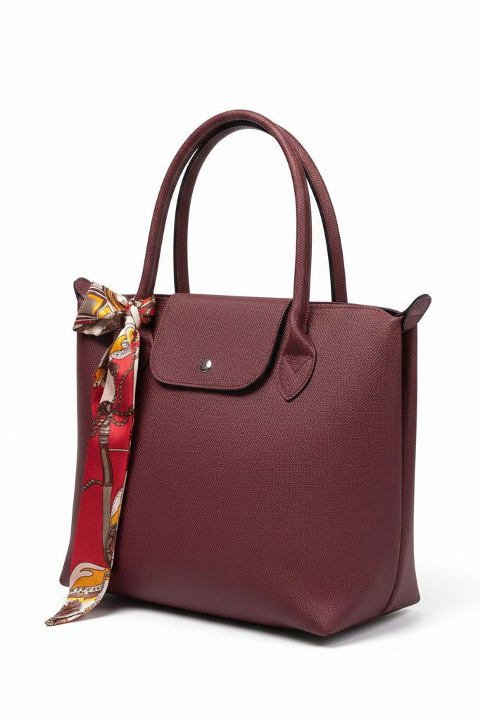 Kadın Bordo Sunii Deri Flarlı Kol Çanta - 28184-BORDO - 2