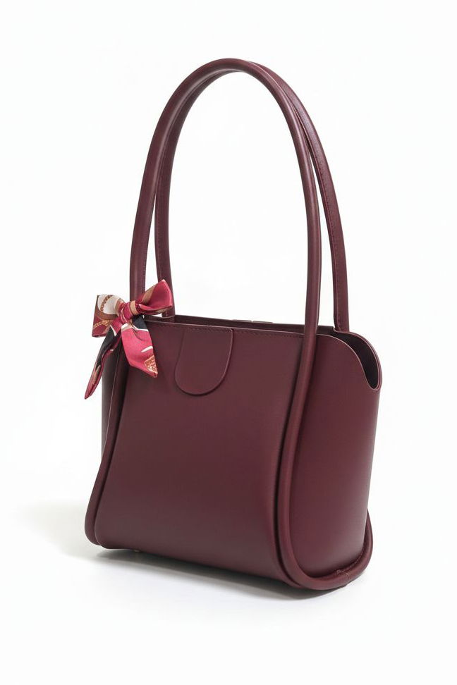 Kadın Bordo Sunii Deri Flarlı Kol Çanta - 28185-BORDO - TOFİSA