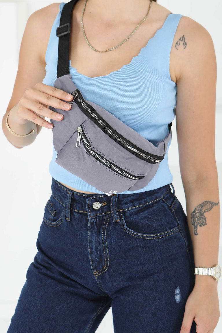 Kadın Füme Bel Çantası - 25660 - TOFİSA