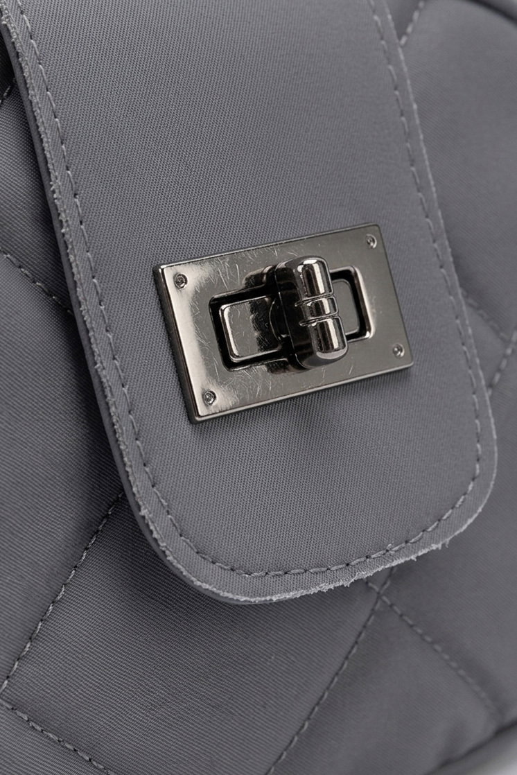 Kadın Füme Kapaklı Suni Deri Çanta - 28370-FUME - 2