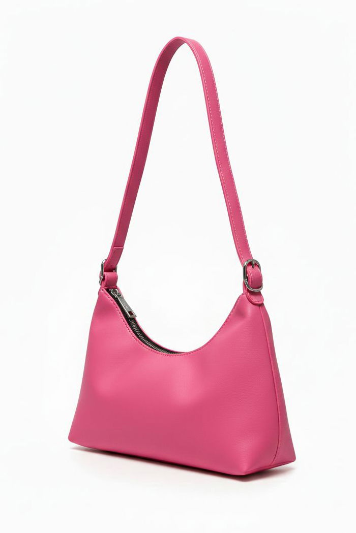 Kadın Fuşya Suni Deri Omuz Çantası - 28263-FUSYA - 1