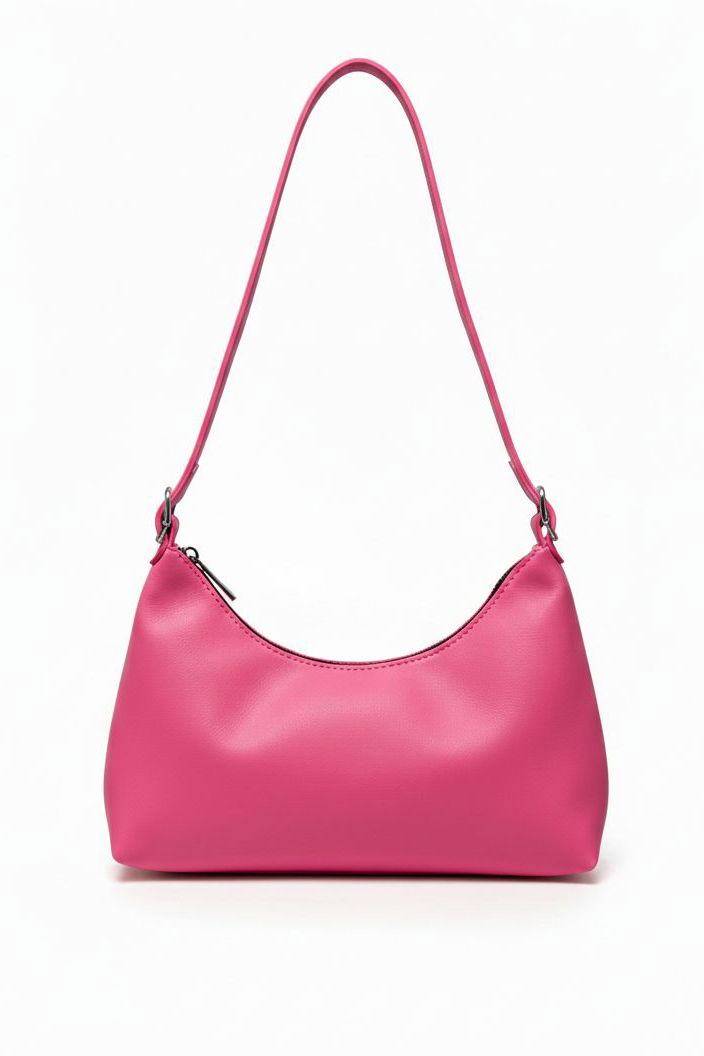 Kadın Fuşya Suni Deri Omuz Çantası - 28263-FUSYA - 2