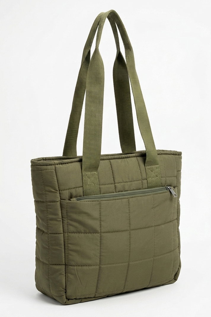 Kadın Haki Ön Cepli Omuz Çantası - 28371-HAKI - 1