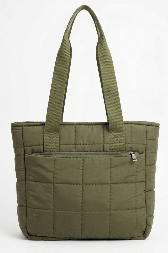 Kadın Haki Ön Cepli Omuz Çantası - 28371-HAKI - 2