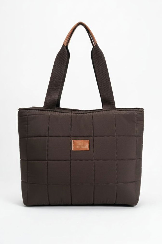 Kadın Kahve Armalı Paraşüt Çanta - 28133-KAHVE - 1