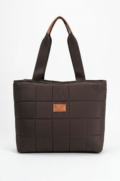 Kadın Kahve Armalı Paraşüt Çanta - 28133-KAHVE 