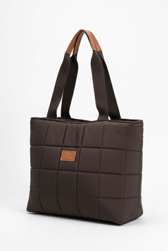 Kadın Kahve Armalı Paraşüt Çanta - 28133-KAHVE - 2