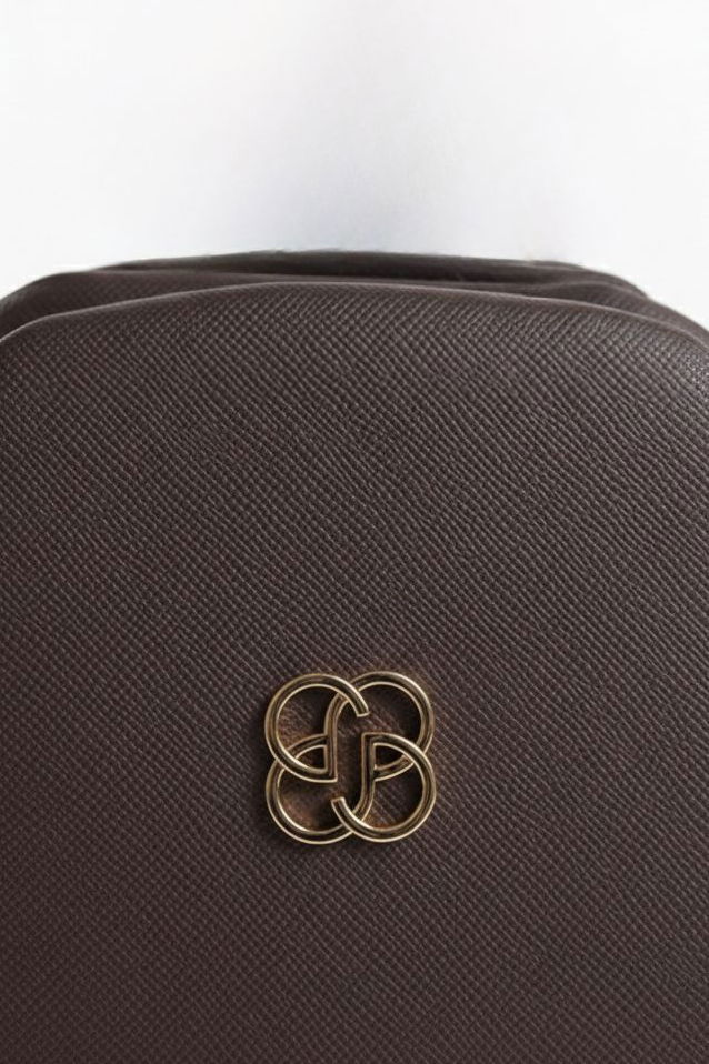 Kadın Kahve Armalı Suni Deri Çanta - 28143-KAHVE - TOFİSA