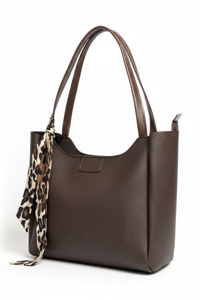 Kadın Kahve Flarlı Kol Çanta - 28134-KAHVE 