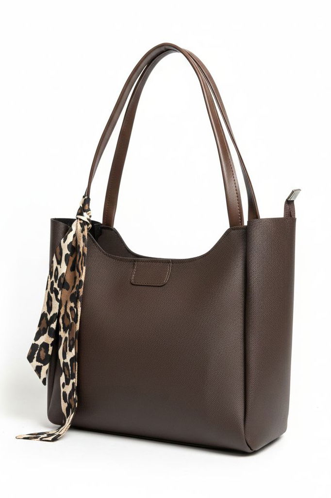 Kadın Kahve Flarlı Kol Çanta - 28134-KAHVE - TOFİSA