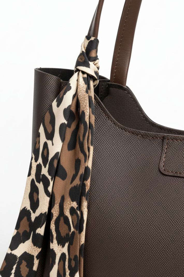 Kadın Kahve Flarlı Kol Çanta - 28134-KAHVE - 2