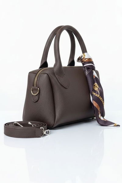 Kadın Kahve Flarlı Mini El Çantası - 28225-KAHVE 