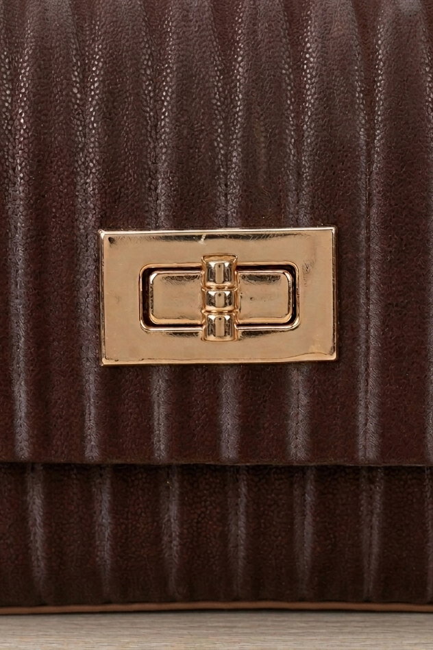 Kadın Kahve İnci Ve Zincirli Çanta - 28428-KAHVE - 2