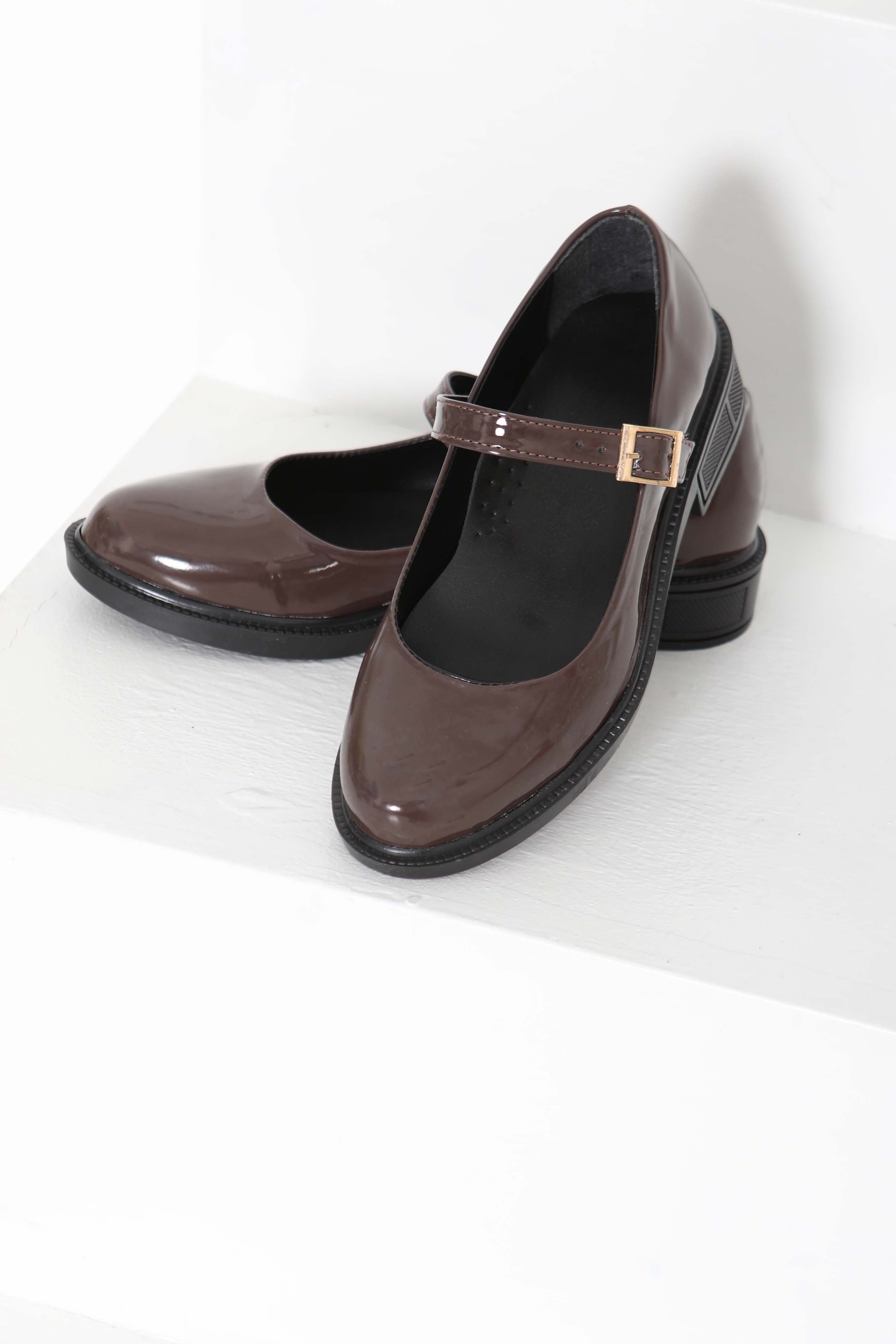 Kadın Kahve Jane Kemer Detaylı Loafer Ayakkabı - 27145 - 6
