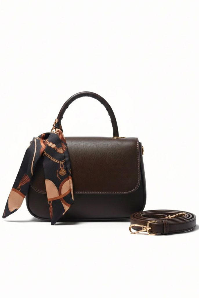 Kadın Kahve Mini El Çantası - 28135-KAHVE - 2